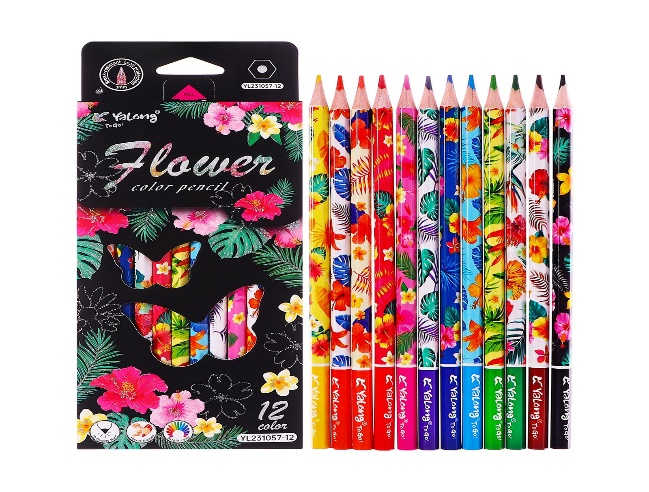 Crayon Couleur 12 FLOWER