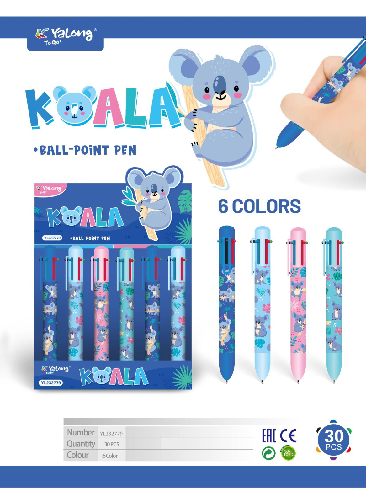 Stylo à Bille 8 couleur INTERSTELLAR